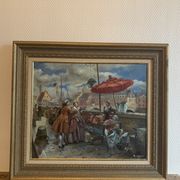 Tableau rive de la seine Paris Freddy Lagrou