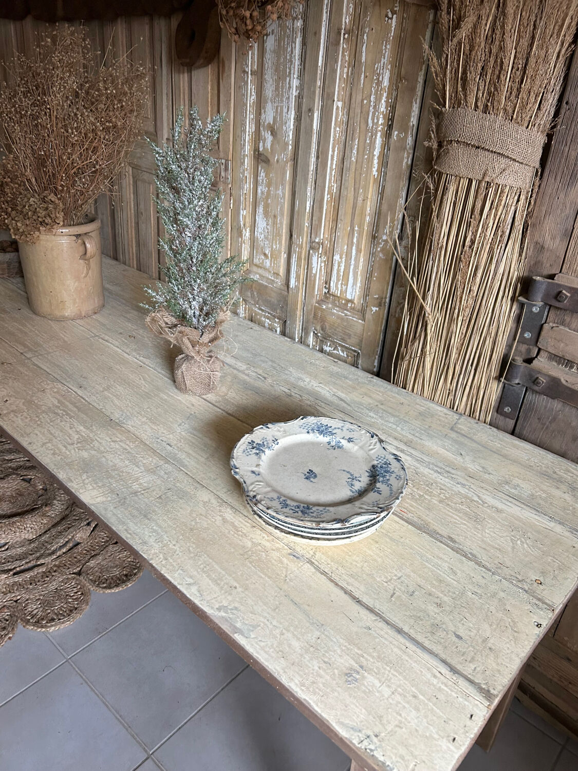 Large farmhouse table 292 cm
