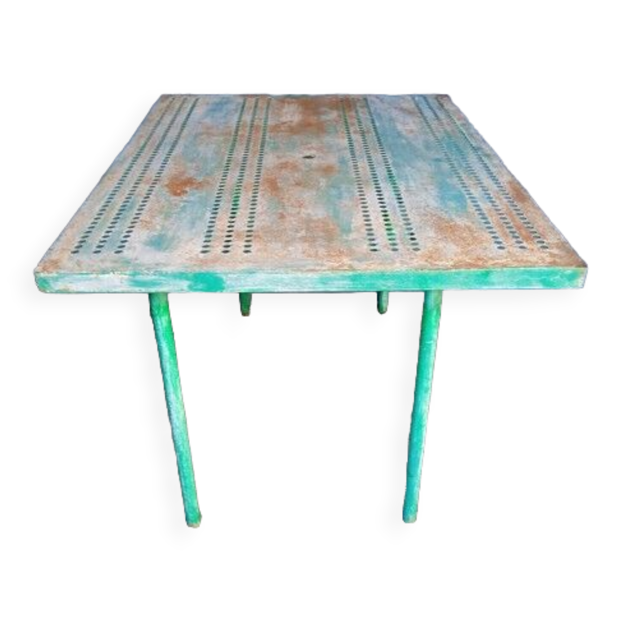 Table metal garden perforated sheet ep 1950