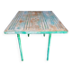Table metal jardin tole perforé ep 1950