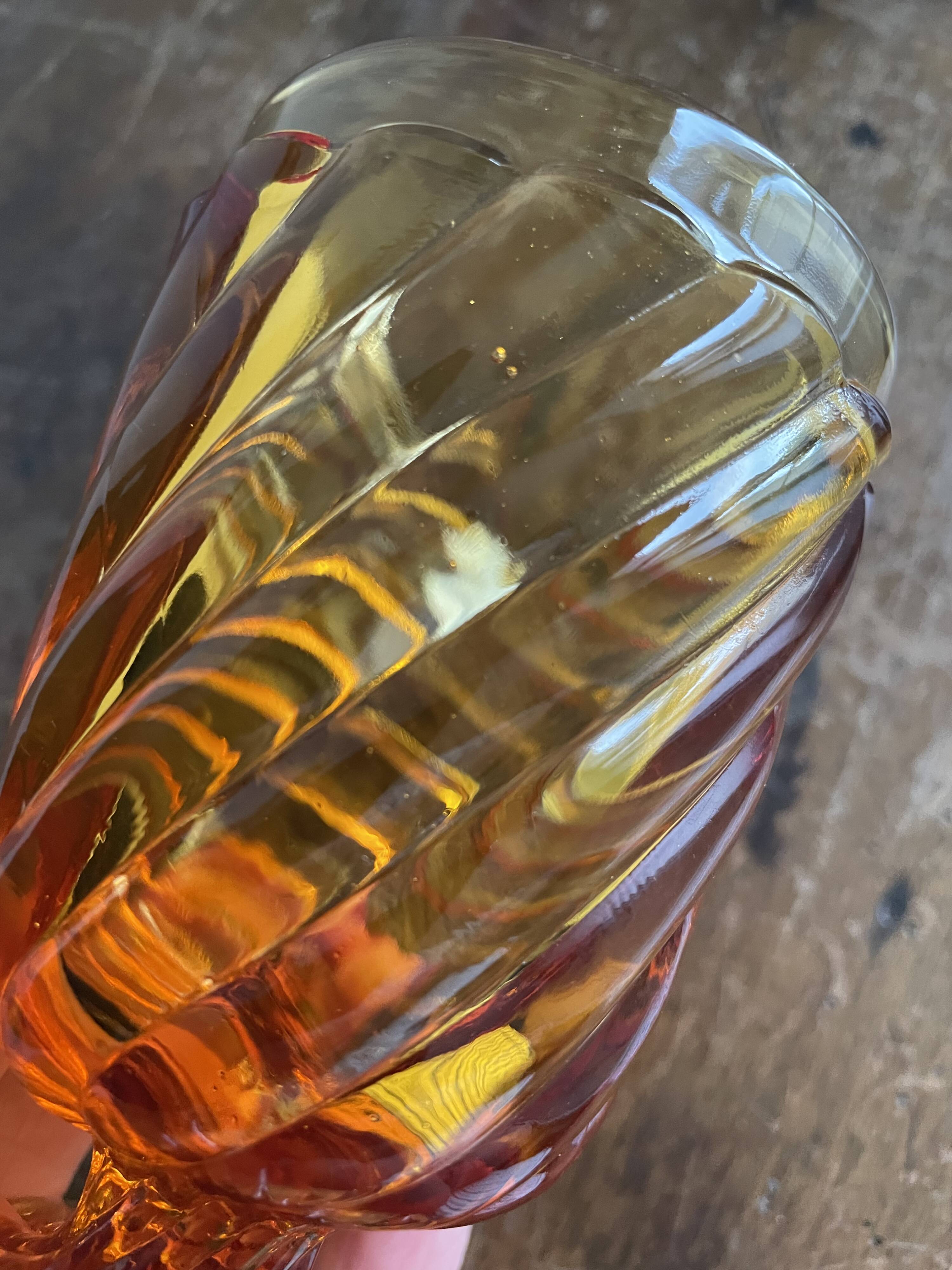 Baccarat amber glasses