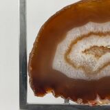 Agate and chrome lamp