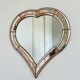 Large vintage Spanish Venetian-style wall mirror, brass, 1980s Hollywood Regency
