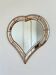 Large vintage Spanish Venetian-style wall mirror, brass, 1980s Hollywood Regency