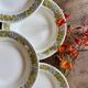 Set of 10 vintage deep plates, Monico models by Digoin/Sarregue.