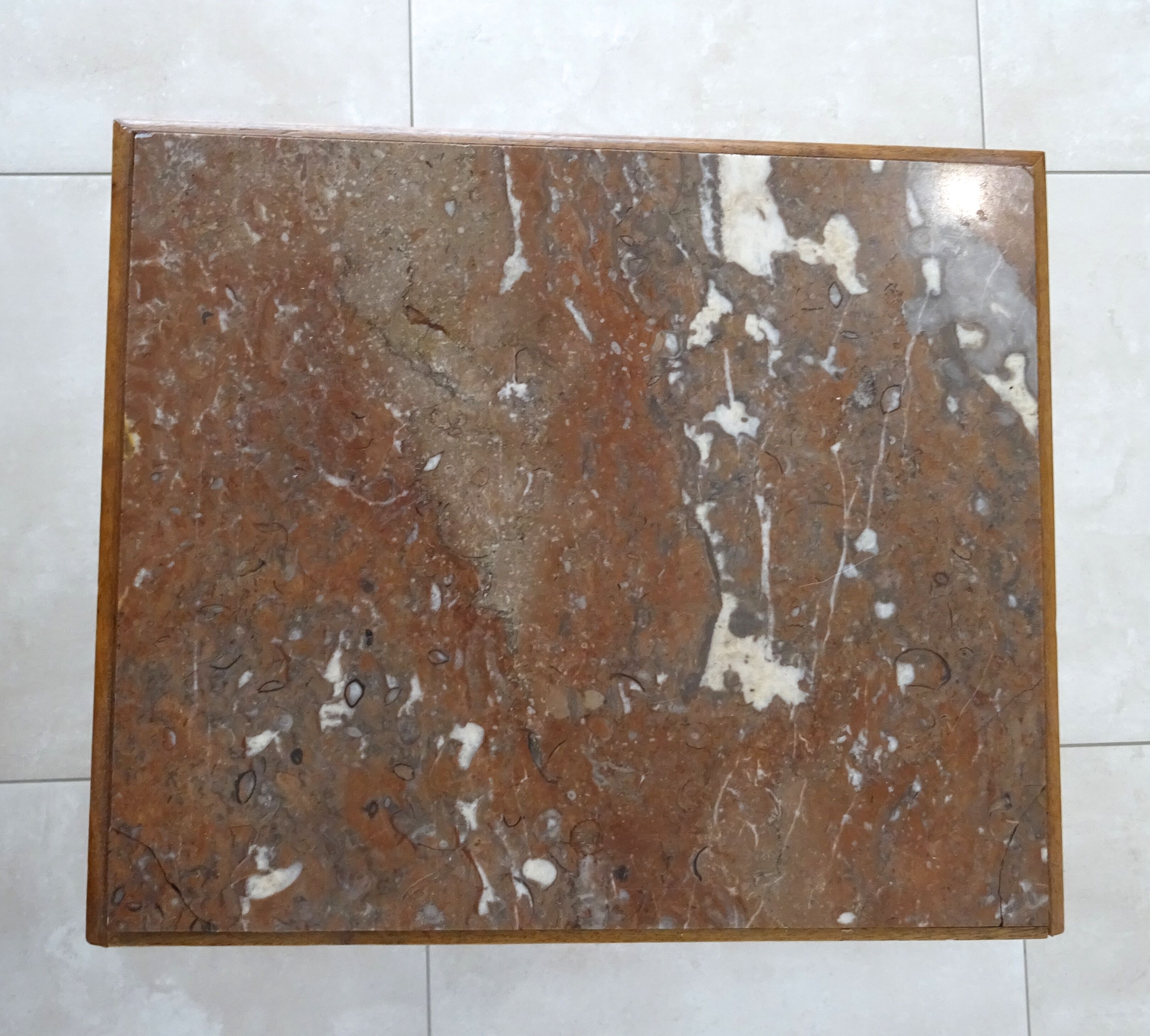 Bedside table - early 1900 - marble/ceramic