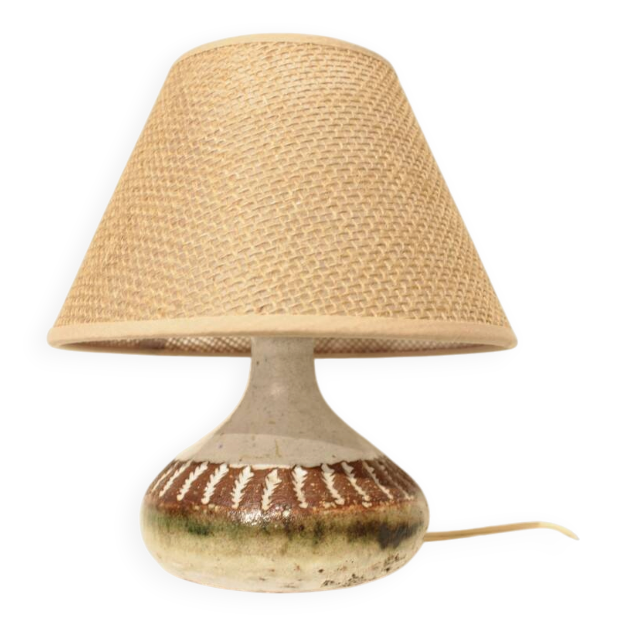 Ceramic lamp by Albert Thiry, Vallauris