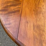 Round extendable dining table Louis Philippe 90cm with an extension.