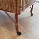 Vintage rattan baby bed