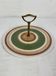 Vintage presentation plate Gien – Sage green and ochre