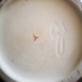 Earthenware vase decorated with seahorses in seaweed, 1940s-50s