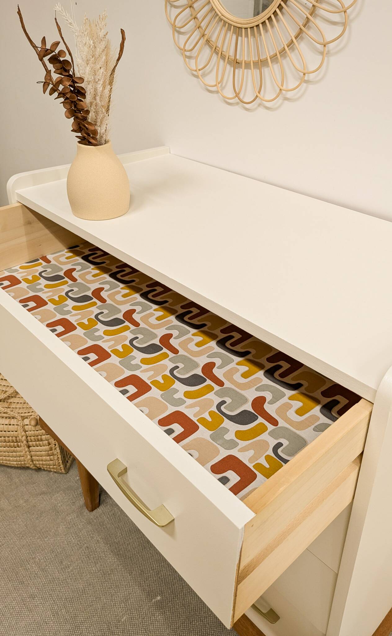 Vintage Scandinavian style chest of drawers