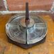 Serving Tray Wood & Chrome + Molded Glass Bowls Kitchen Wine