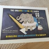 Vintage Double-Sided Circus Poster