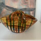 Ceramic trash basket
