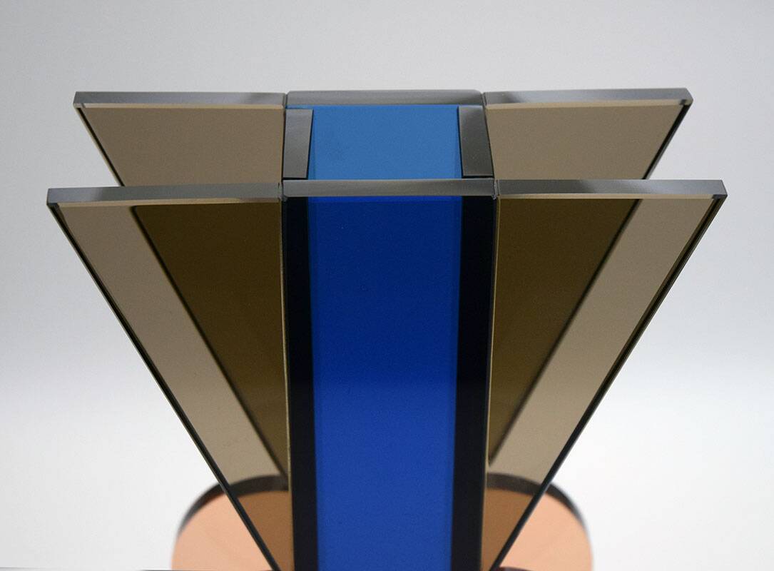 Vase en cristal Ettore Sottsass pour Fontana Arte 1970