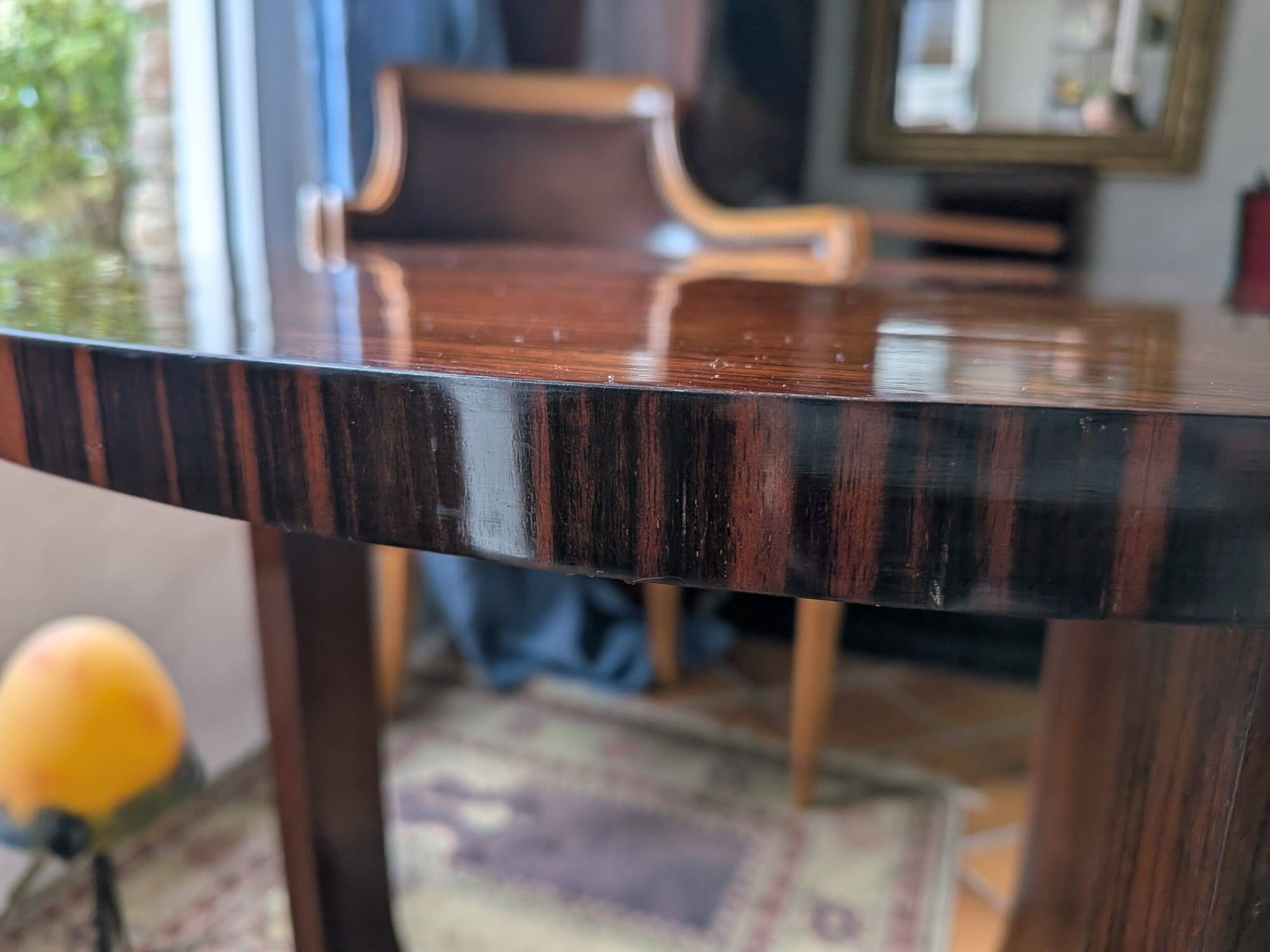 Art Deco Gueridon 1930 – Rosewood & Macassar Ebony Veneer