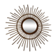 Vntage mirror 1960 rattan sun - 78 cm