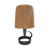 Lampe en fer forgé art populaire
