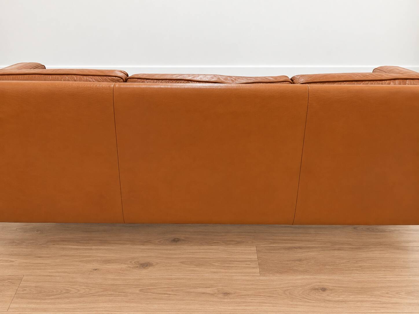 Vintage Danish mid-century 3-person Stouby sofa in cognac leather, 1960s