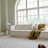 Mid-century glass and brass table lamp Bergbom B-019 Sweden 1960s