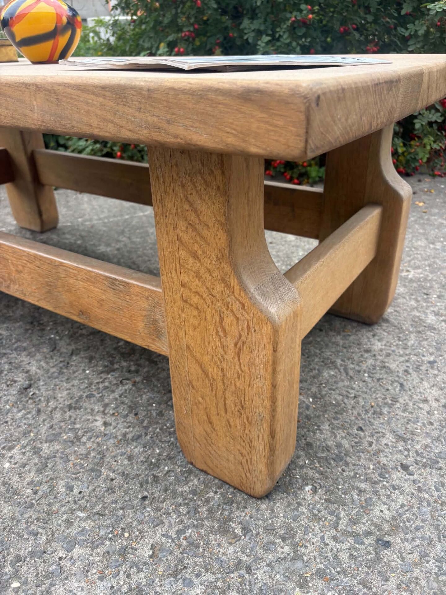 Wooden coffee table