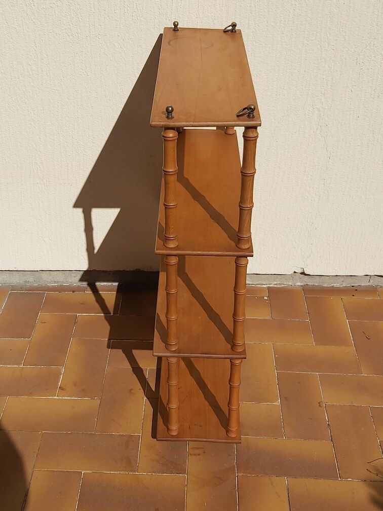 Vintage bamboo wood shelf