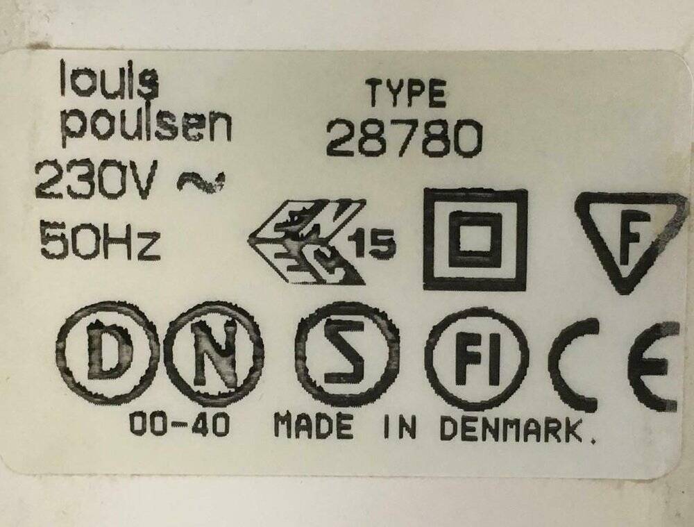 Vintage floor lamp model Oslo by Kurt Norregaard for Louis Poulsen, 1990s.