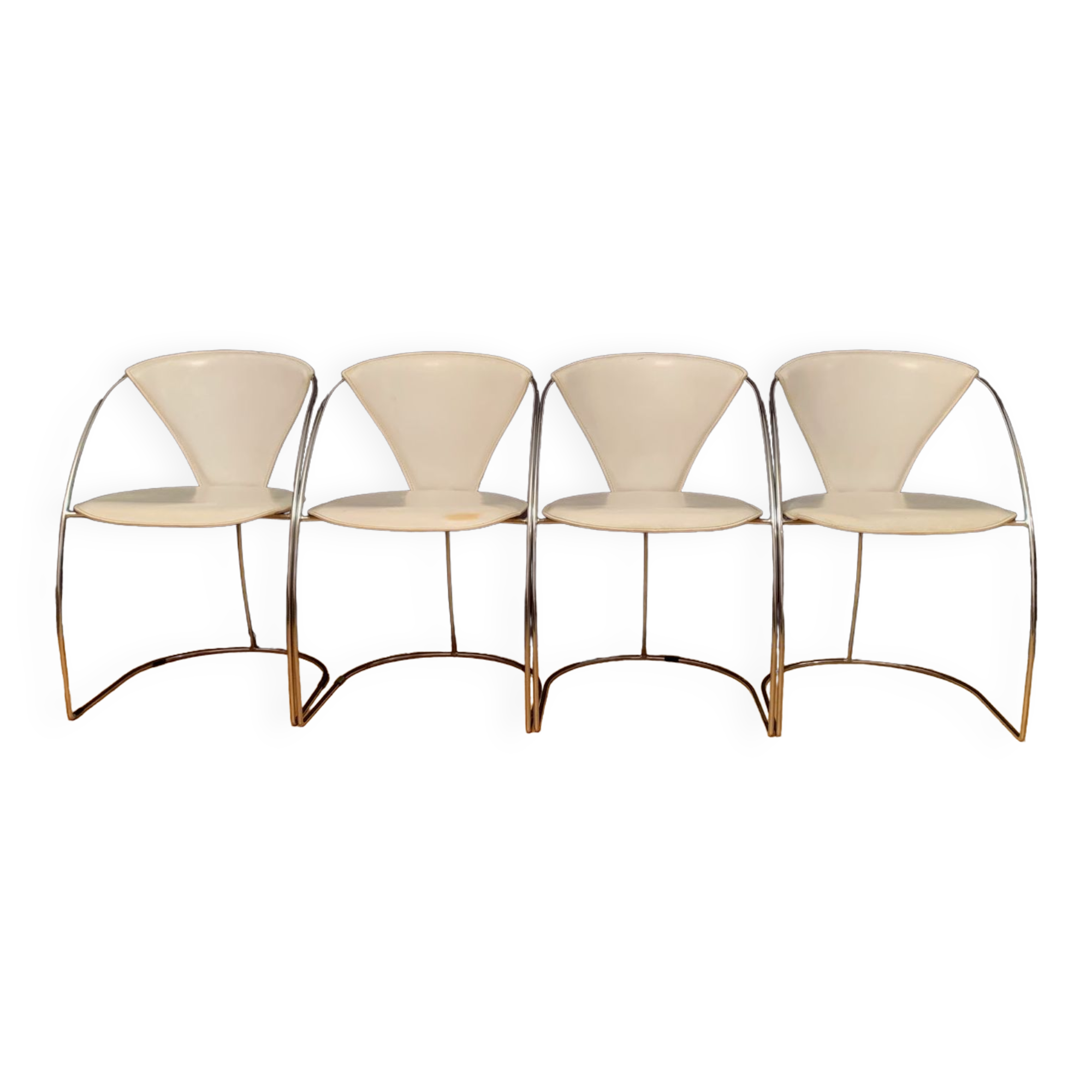Set of four Linda chairs, Arrben, Italy, 1980s