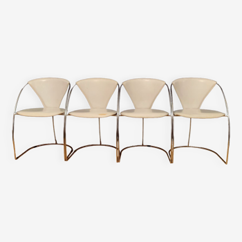 Set of four Linda chairs, Arrben, Italy, 1980s