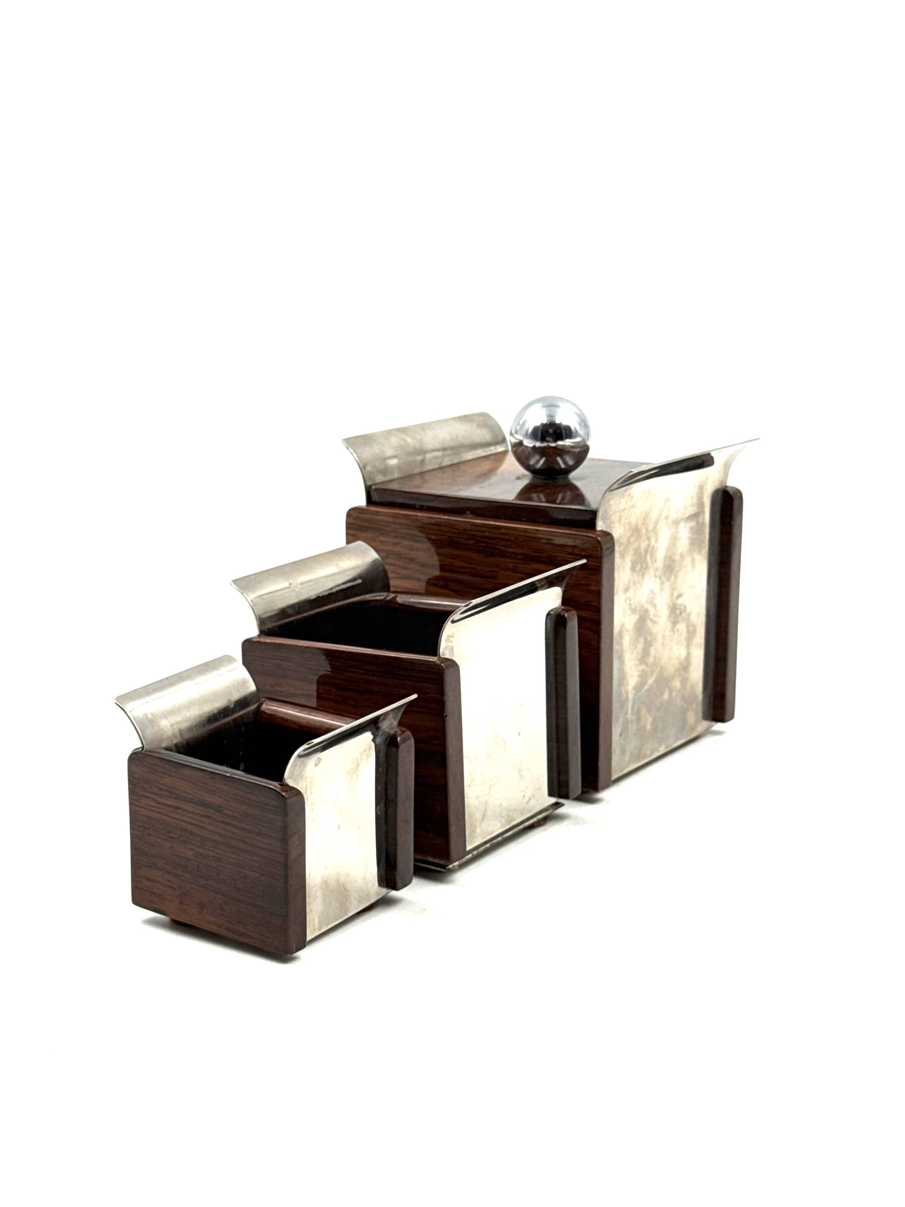Mid-century Set of ashtrays, Ico Parisi, Italy 1960s