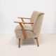 Beige cocktail armchair