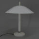 Lampe de table blanche du milieu du siècle, années 1950