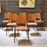 Set of 6 stackable chairs Baumann Manhattan