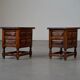 Spanish nightstands in walnut - Spain 1900s