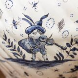 Potiche lamp base, in Moustiers earthenware, 18th century