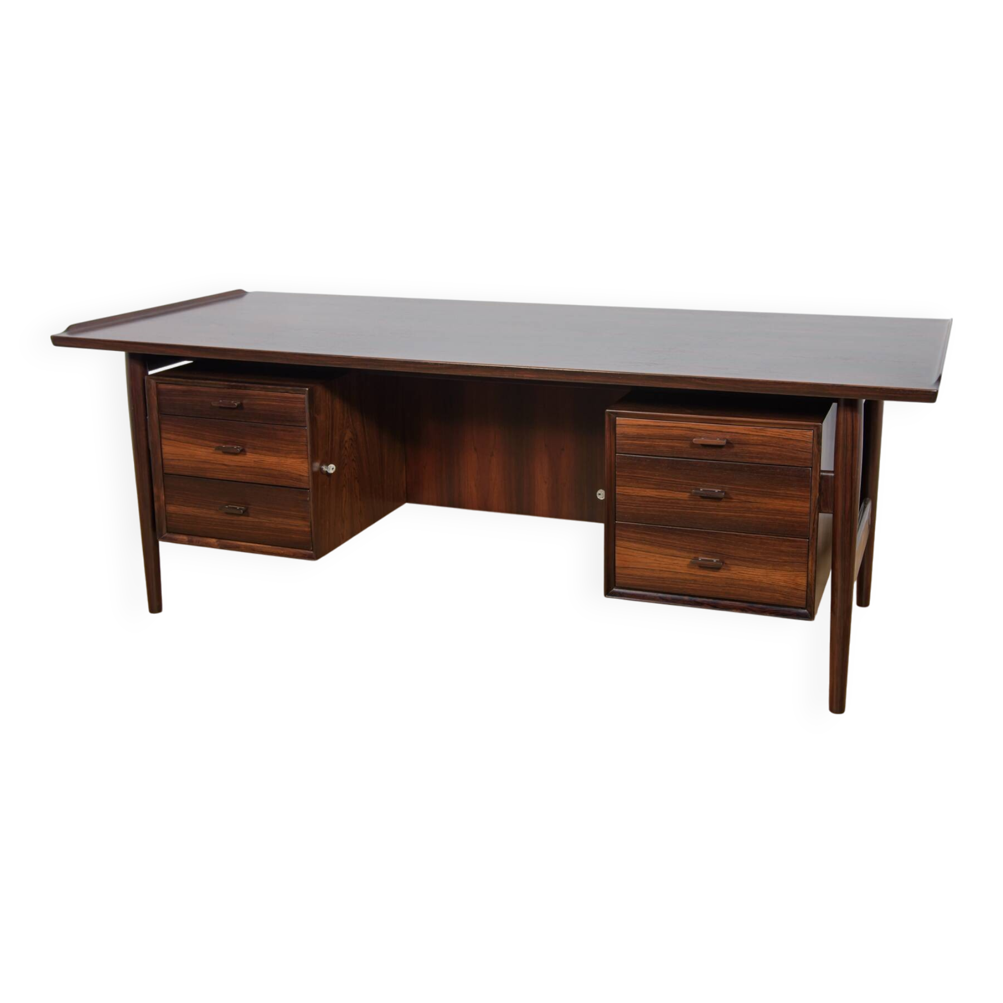 Mid-Century Rosewood Freestanding Desk Model 207 by Arne Vodder for Sibast,