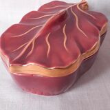Candy box / pocket empty in glazed ceramic, Viroflay. 50s
