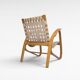 Chaise longue sculpturale en bois cintré par Jan Vaněk pour UP Zavody, années 1930.