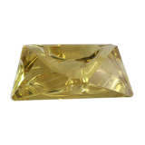 Diamond-shaped faceted ashtray