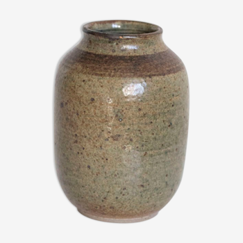 Pyrite sandstone vase