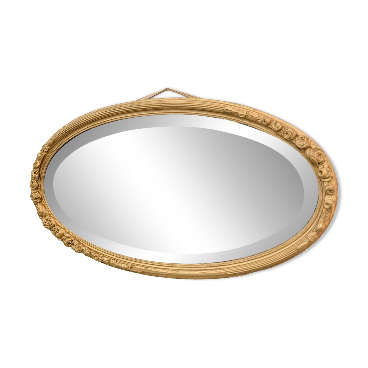 Baroque oval mirror