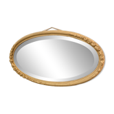 Baroque oval mirror