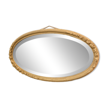 Baroque oval mirror