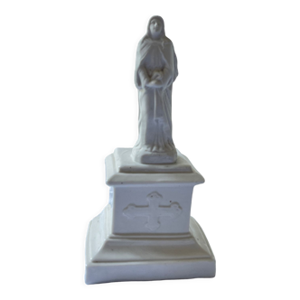 Statue vierge  en biscuit