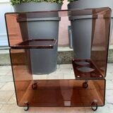 Smoked plexiglas rolling bar 70