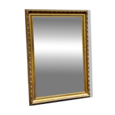 Large bevelled mirror, wood and gilded stucco, Louis XVI style - 140 x 100 cm
