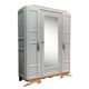 Parisian art deco wardrobe solid oak 1930