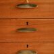1950s Danish teak and brass cabinet