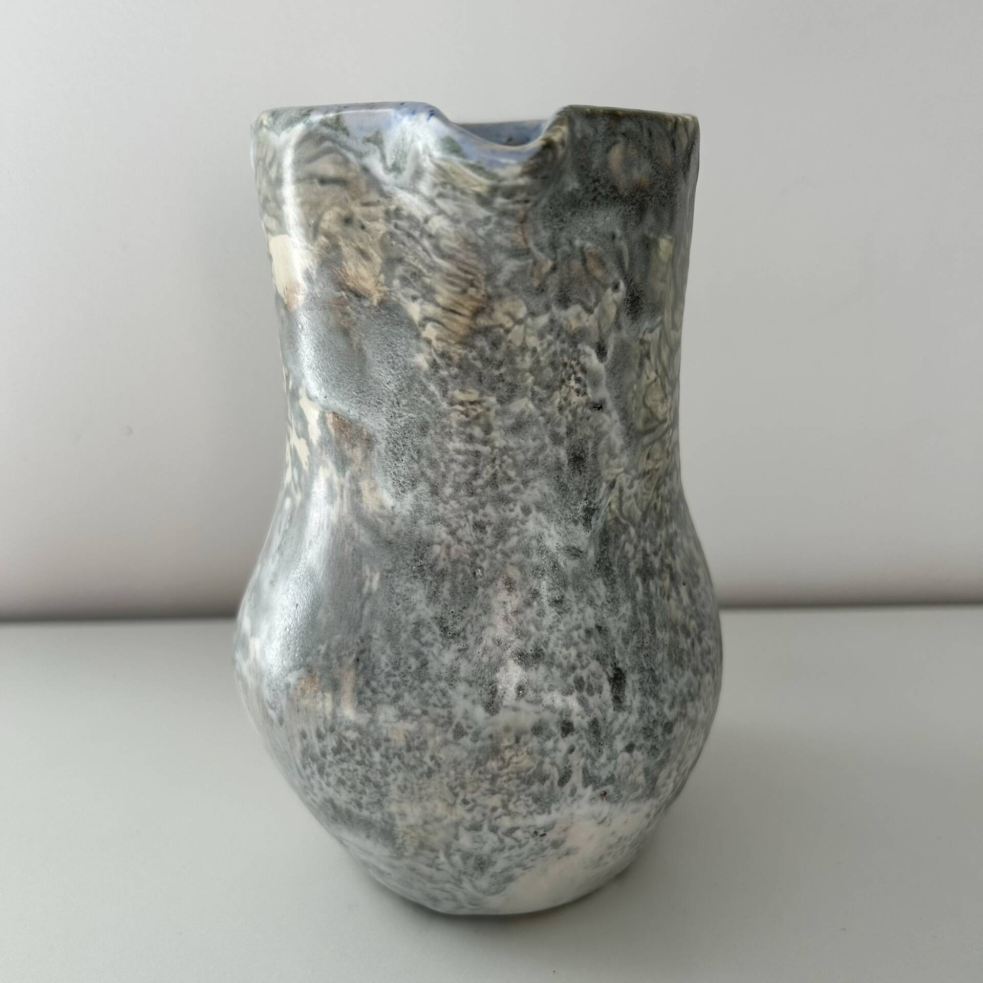Brutalist pitcher signed PM
